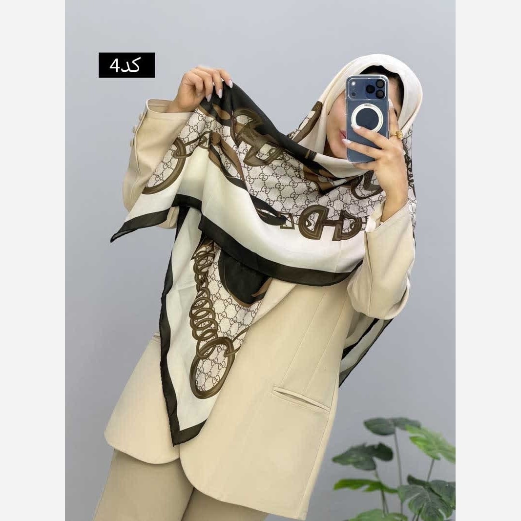 روسری مجلسی زنانه جنس حریر