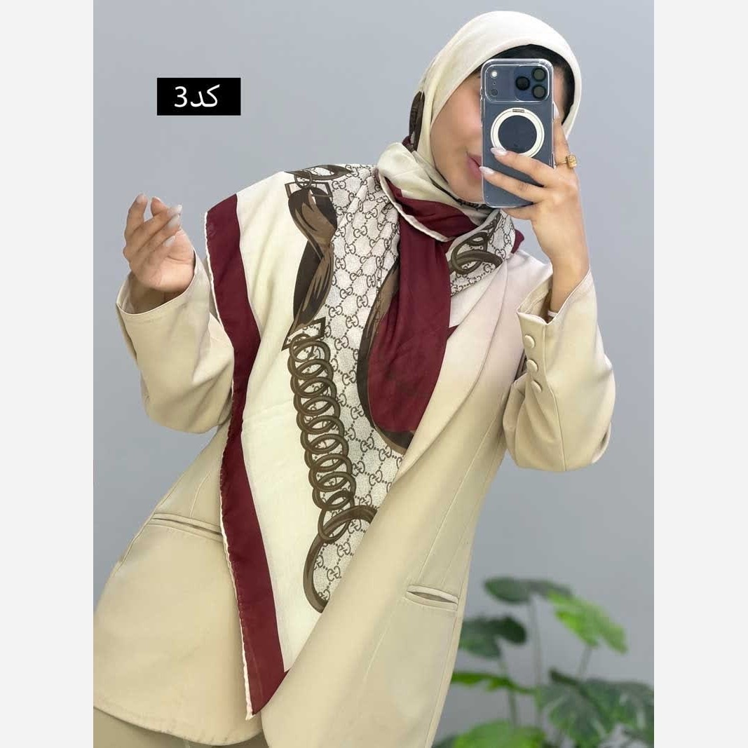 روسری مجلسی زنانه جنس حریر