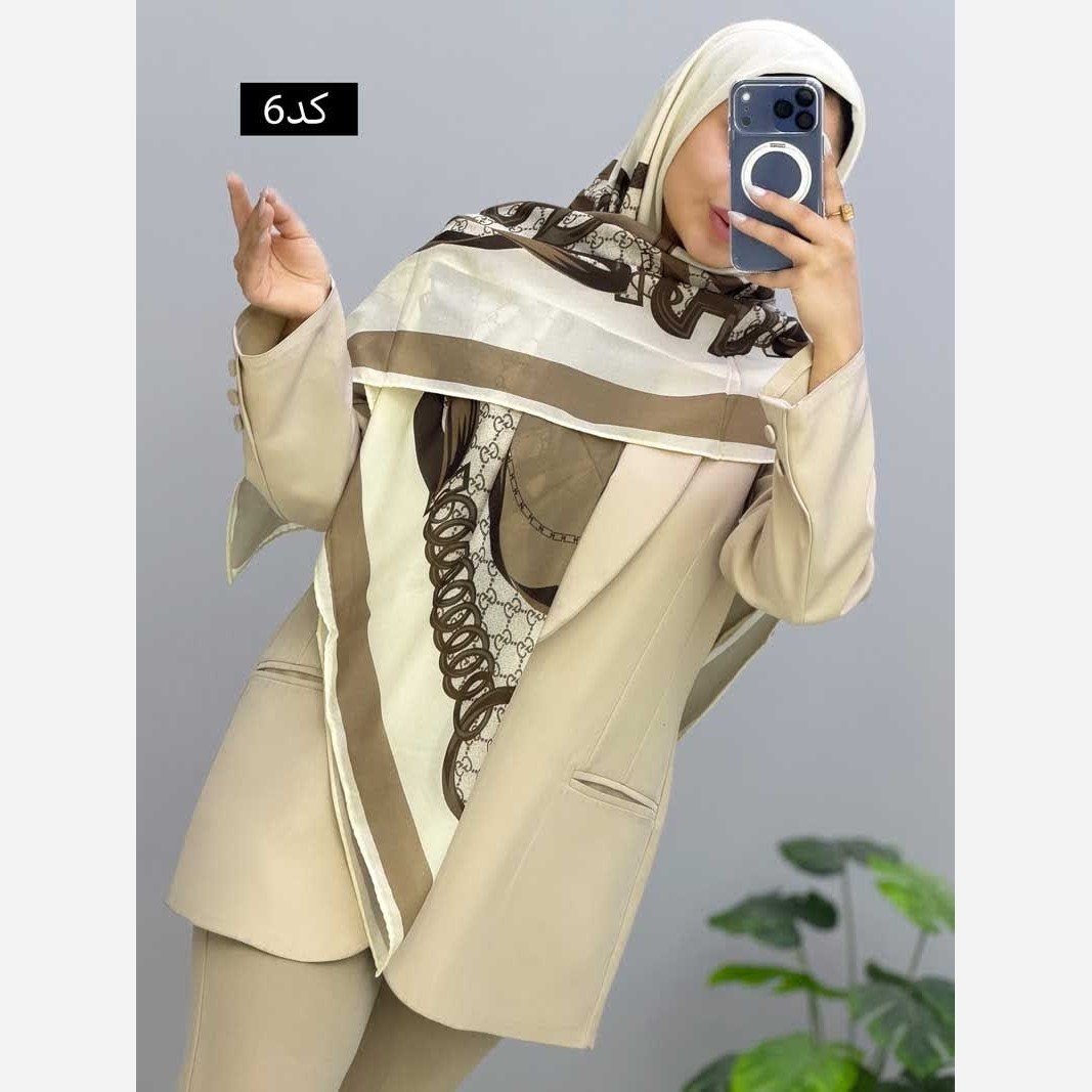 روسری مجلسی زنانه جنس حریر