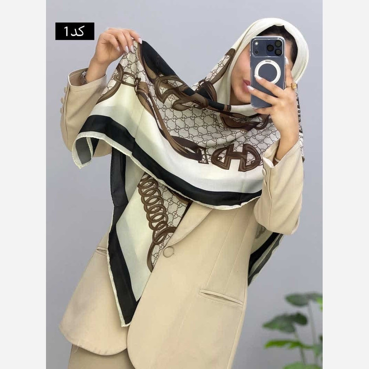 روسری مجلسی زنانه جنس حریر