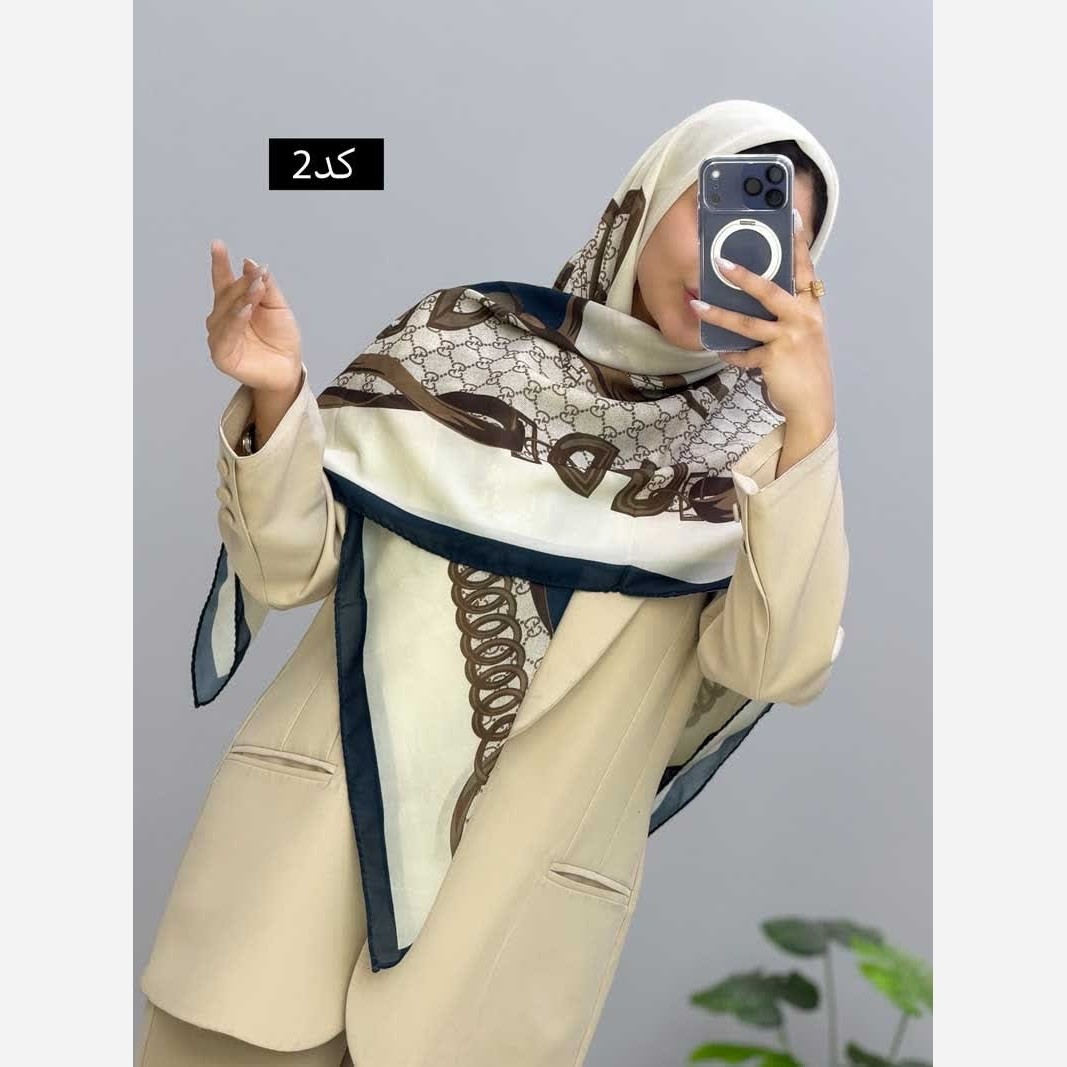 روسری مجلسی زنانه جنس حریر