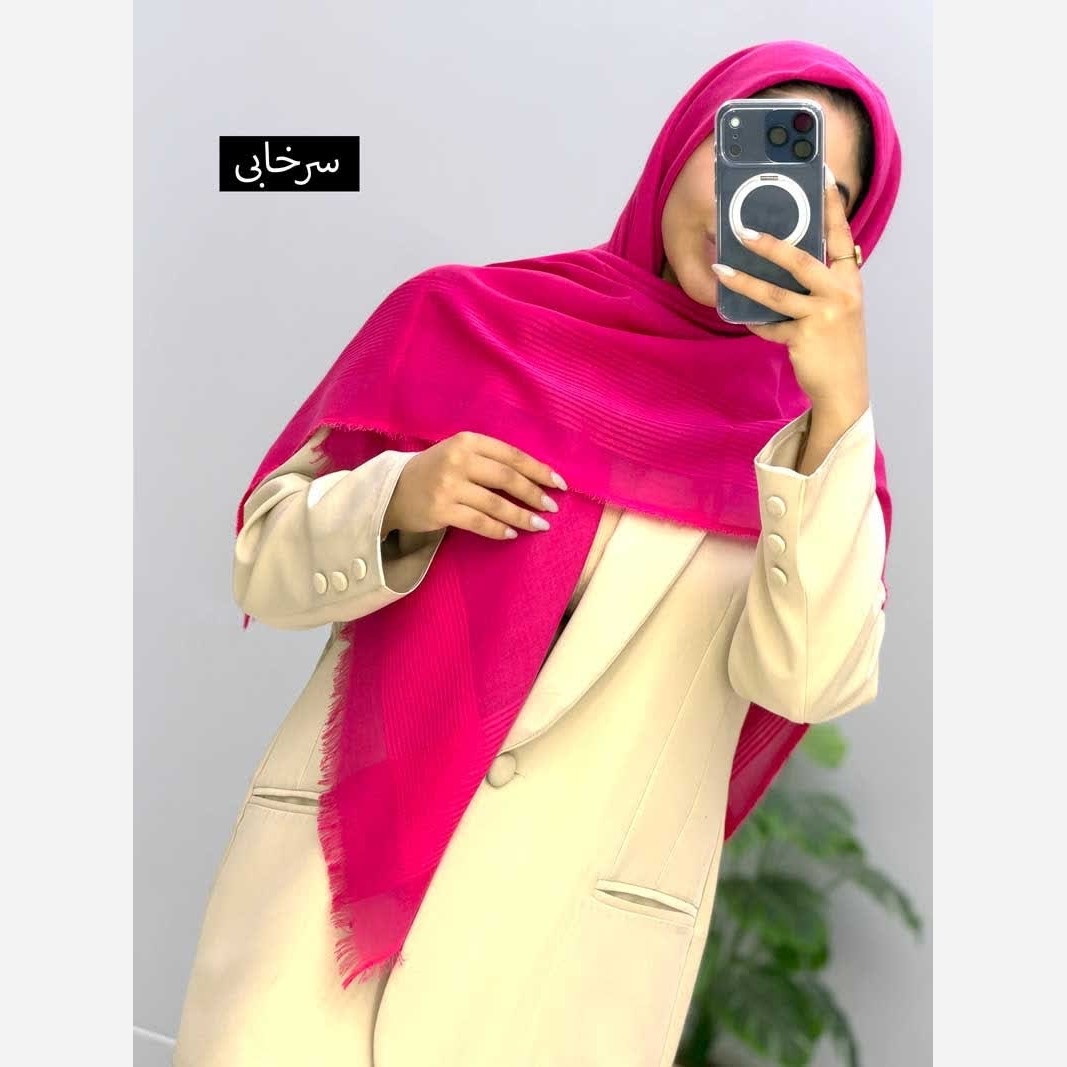روسری نخی زنانه قواره بزرگ